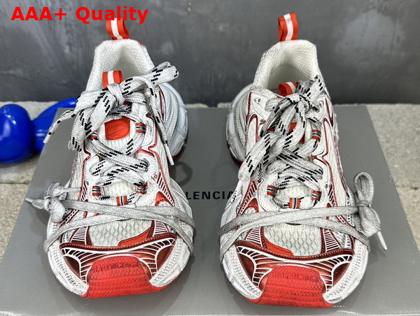 Balenciaga 3XL Sneaker in White and Red Mesh and Polyurethane Replica