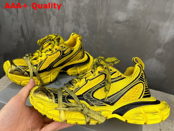 Balenciaga 3XL Sneaker in Yellow and Black Mesh and Polyurethane Replica