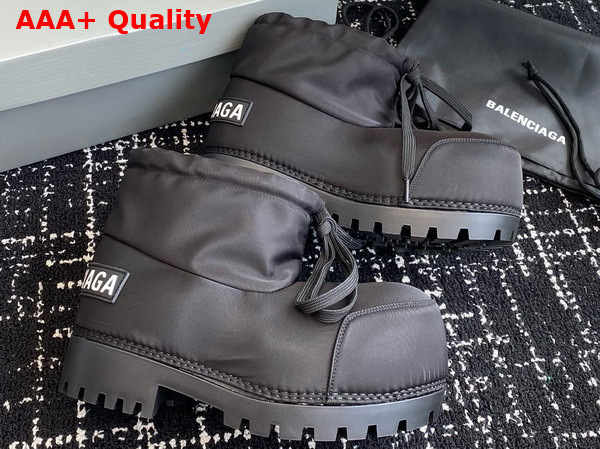 Balenciaga Alaska Ankle Boot in Black Nylon Replica