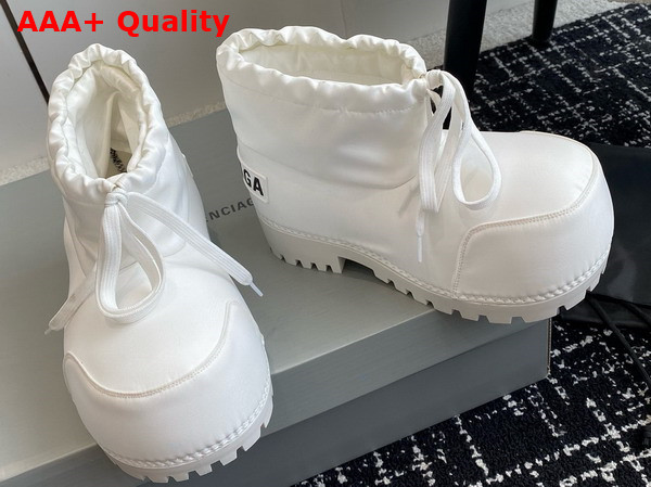 Balenciaga Alaska Ankle Boot in White Nylon Replica