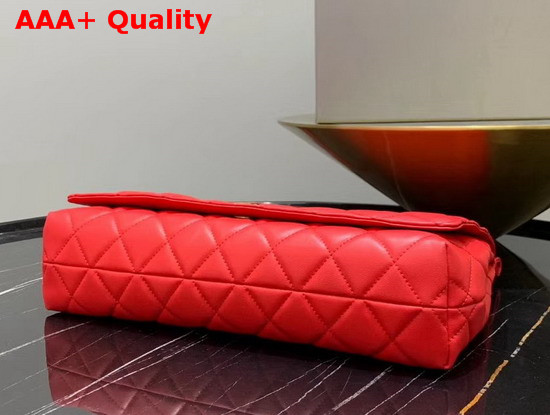 Balenciaga B Large Shoulder Bag in Red Quilted Nappa Calfskin Replica