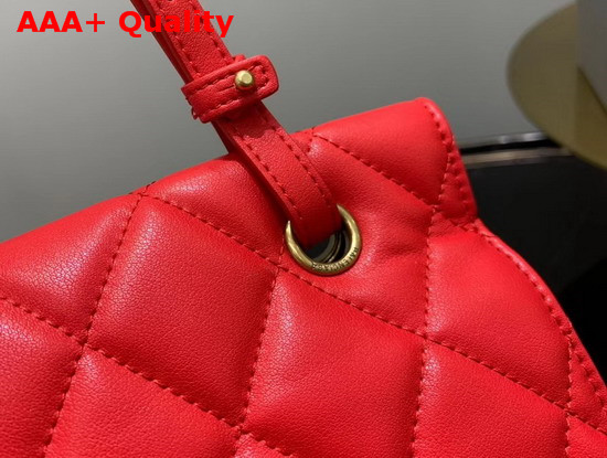 Balenciaga B Large Shoulder Bag in Red Quilted Nappa Calfskin Replica