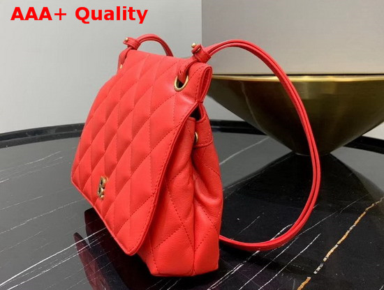 Balenciaga B Medium Shoulder Bag in Red Quilted Nappa Calfskin Replica