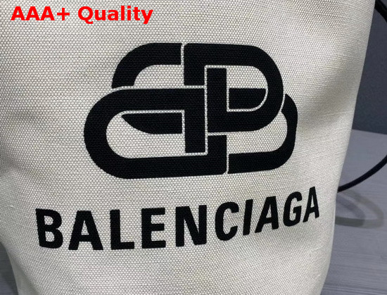 Balenciaga BB Basket Bag in White Canvas Replica