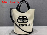 Balenciaga BB Basket Bag in White Canvas Replica