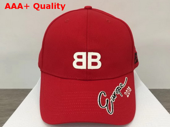 Balenciaga BB Europe 2018 Cap Red Replica