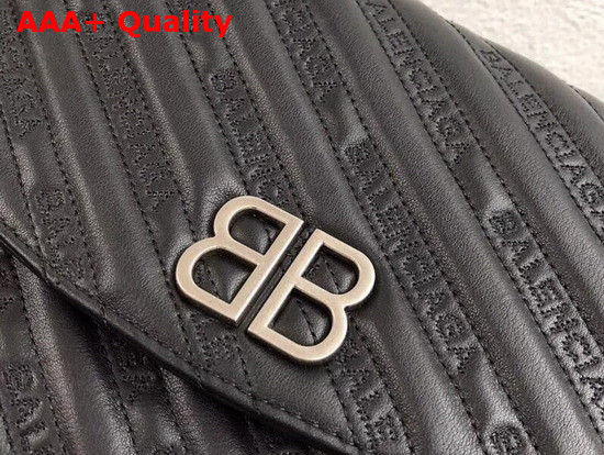 Balenciaga BB Round M Charms Black Replica