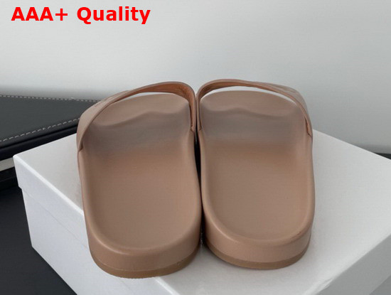 Balenciaga BB Slide Sandal in Beige Rubber Replica