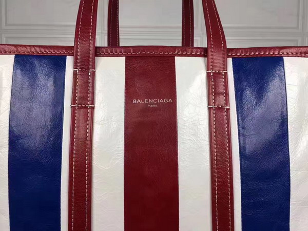 Balenciaga Bazar Shopper M Multicolored Stripes For Sale