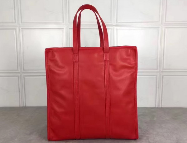 Balenciaga Bazar Shopper M Red Soft Crafted Vintage Lambskin For Sale