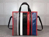 Balenciaga Bazar Shopper S Multicolored Stripes For Sale