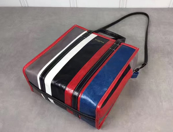 Balenciaga Bazar Shopper S Multicolored Stripes For Sale