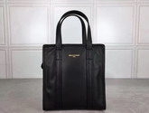 Balenciaga Bazar Shopper XS Black Soft Crafted Vintage Lambskin For Sale