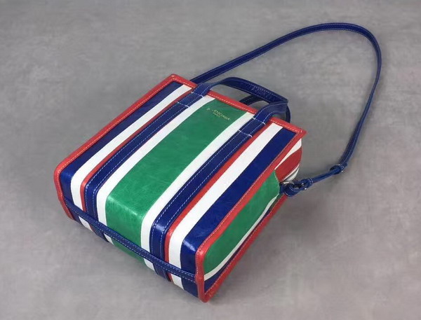 Balenciaga Bazar Shopper XS Multicolored Stripes For Sale