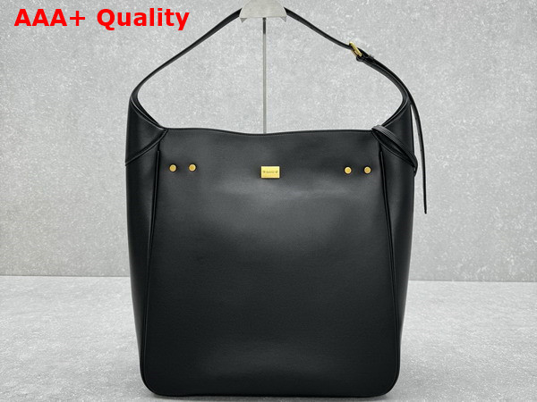 Balenciaga Bel Air Large Hobo Bag in Black Smooth Calfskin Replica