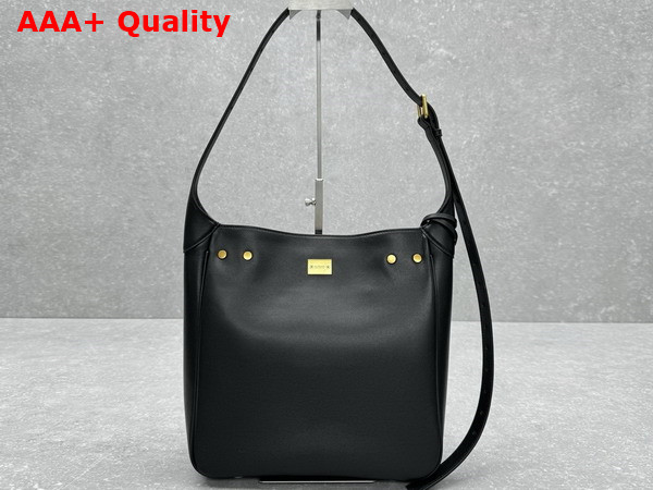 Balenciaga Bel Air Small Hobo Bag in Black Smooth Calfskin Replica