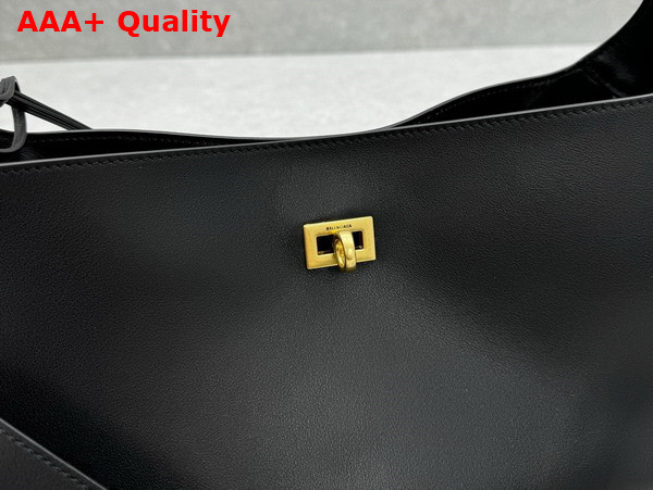 Balenciaga Bel Air Small Shoulder Bag in Black Smooth Calfskin Replica