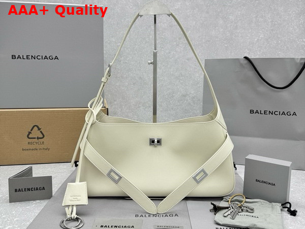 Balenciaga Bel Air Small Shoulder Bag in Soya Smooth Calfskin Replica