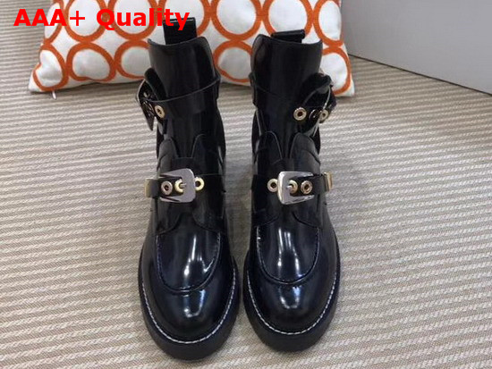 Balenciaga Ceinture Ankle Boots in Black Brushed Calfskin Replica