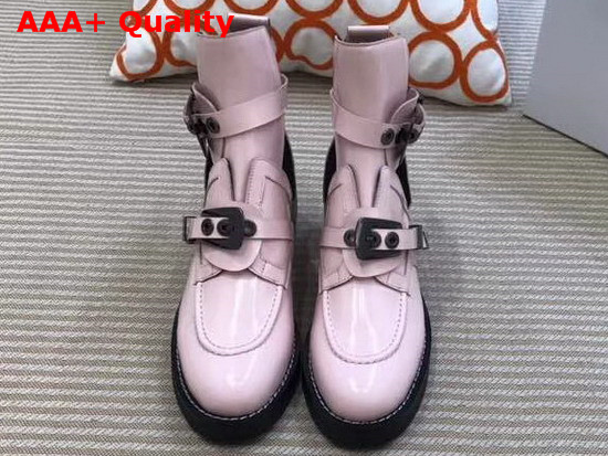 Balenciaga Ceinture Ankle Boots in Pink Calfskin Replica