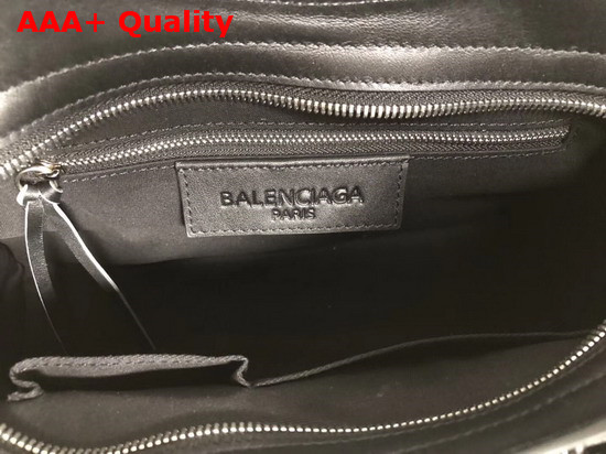 Balenciaga Classic City Handbag Black Allover Balenciaga Logo Replica