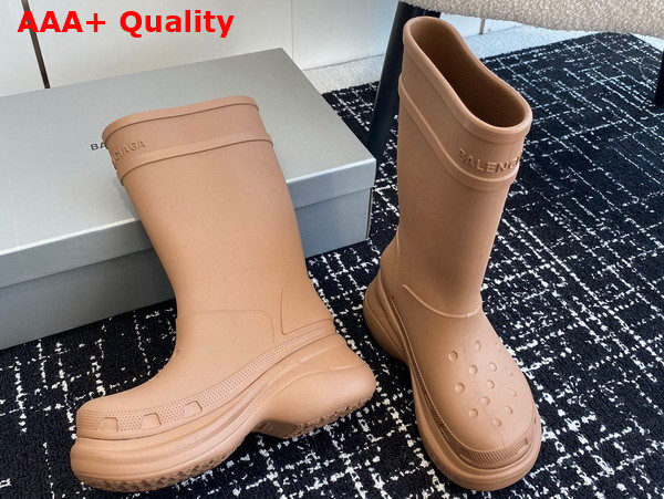 Balenciaga Crocstm Boot in Beige Rubber Replica