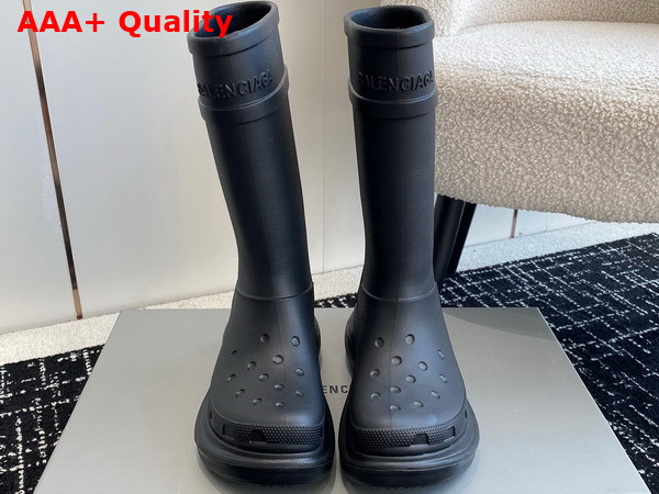 Balenciaga Crocstm Boot in Black Rubber Replica