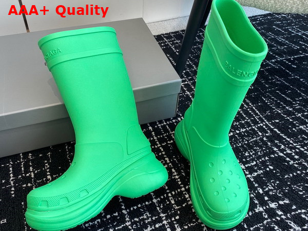 Balenciaga Crocstm Boot in Green Rubber Replica