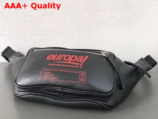 Balenciaga Europa Belt Pack in Black Calfskin Replica