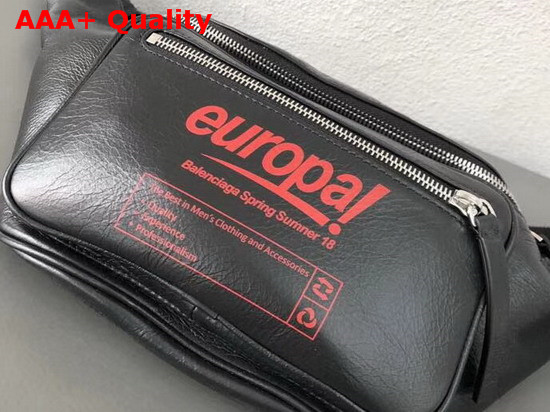 Balenciaga Europa Belt Pack in Black Calfskin Replica