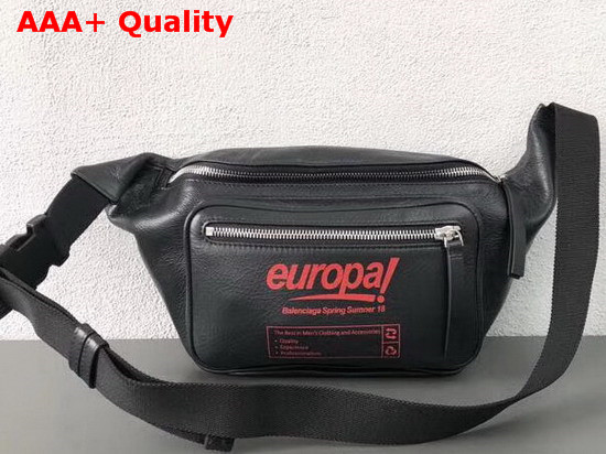 Balenciaga Europa Belt Pack in Black Calfskin Replica