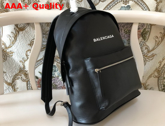 Balenciaga Everyday Backpack in Black Grained Calfskin Replica