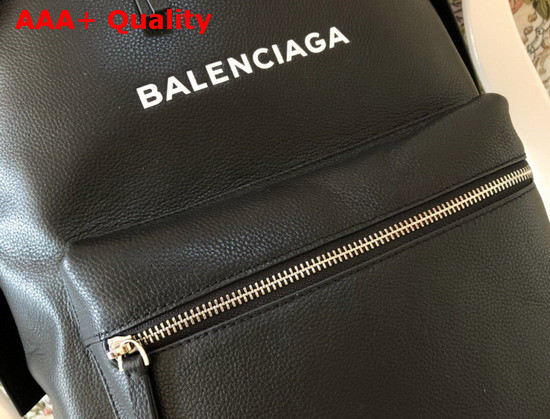 Balenciaga Everyday Backpack in Black Grained Calfskin Replica