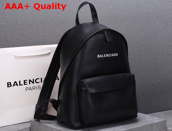 Balenciaga Everyday Backpack in Black Smooth Calfskin Replica