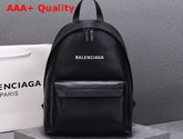 Balenciaga Everyday Backpack in Black Smooth Calfskin Replica