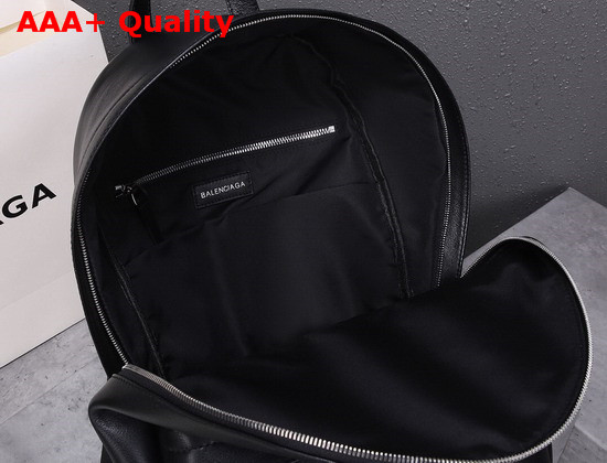 Balenciaga Everyday Backpack in Black Smooth Calfskin Replica