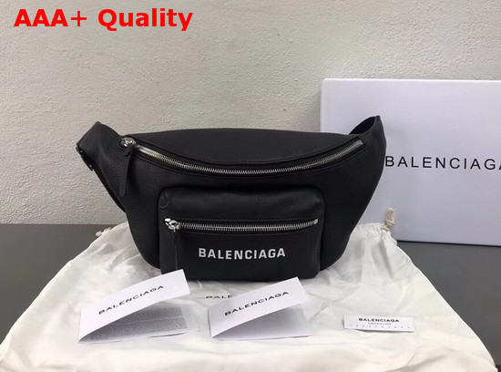 Balenciaga Everyday Belt Pack in Black Calfskin Replica