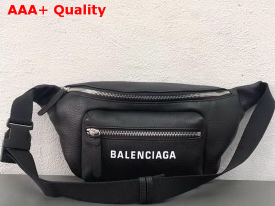 Balenciaga Everyday Belt Pack in Black Calfskin Replica