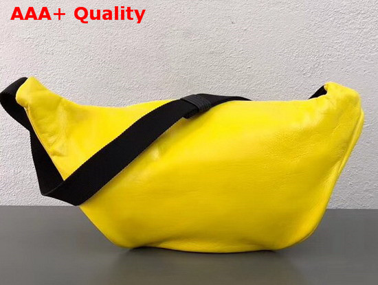 Balenciaga Everyday Belt Pack in Yellow Calfskin Replica