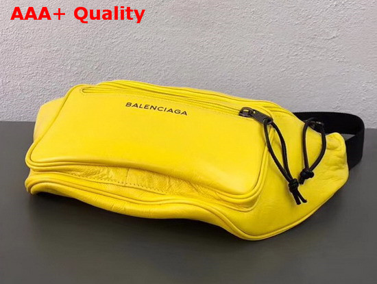 Balenciaga Everyday Belt Pack in Yellow Calfskin Replica