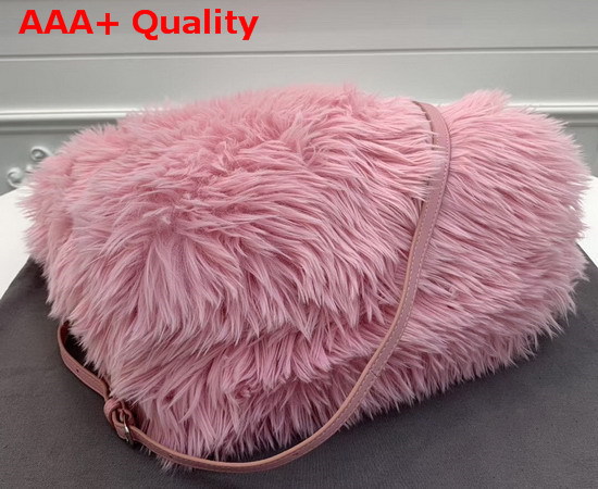 Balenciaga Everyday Tote XS Pale Pink Fake Fur Replica