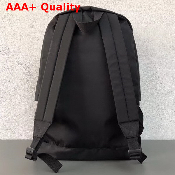 Balenciaga Explorer Backpack Black Nylon Backpack with Balenciaga Embroidered on The Front Replica