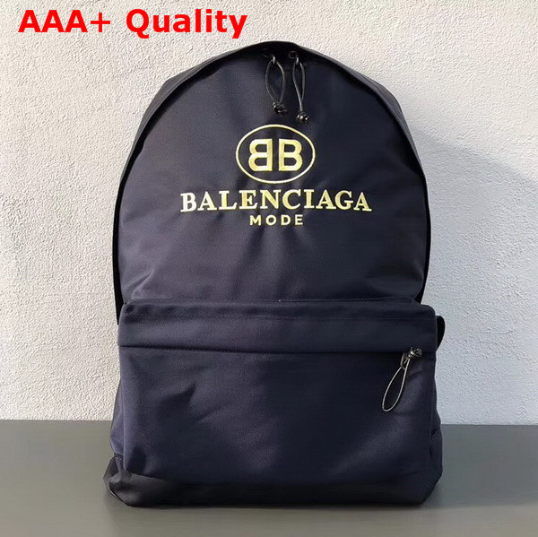 Balenciaga Explorer Backpack Navy Balenciaga Mode Embroidered Backpack Replica