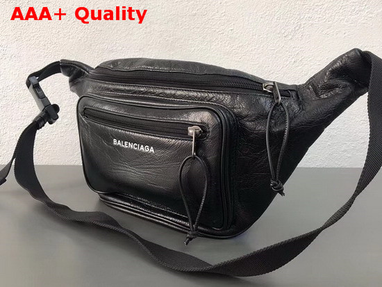 Balenciaga Explorer Belt Bag in Black Lambskin Replica