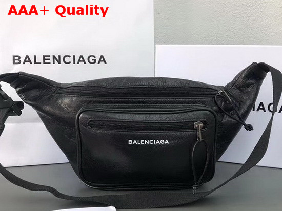 Balenciaga Explorer Belt Bag in Black Lambskin Replica