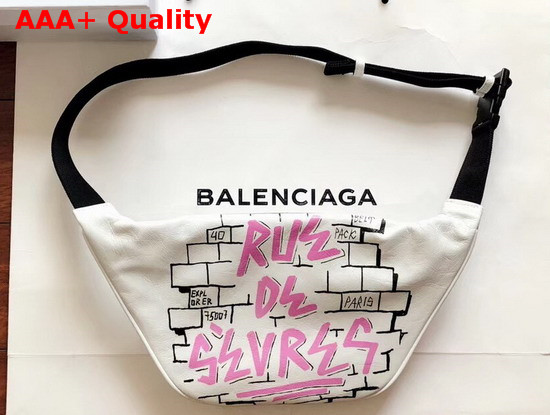 Balenciaga Explorer Beltpack Graffiti White Grey Replica