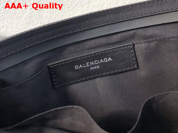 Balenciaga Explorer Pouch Black Nylon Pouch with Homme Embroidered On The Front Replica