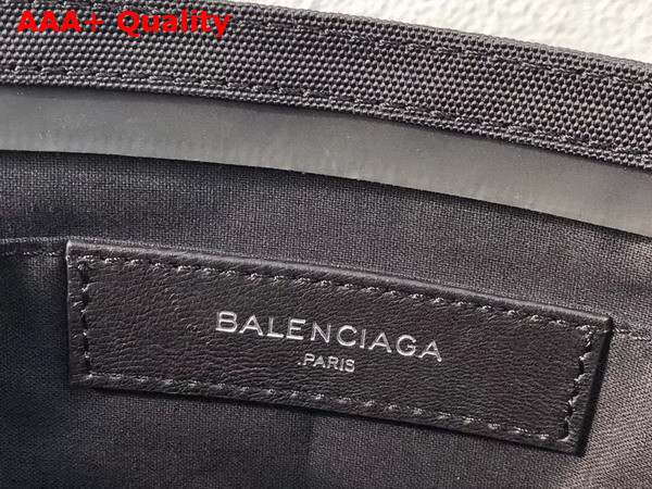 Balenciaga Explorer Pouch Black Nylon Pouch with Sinners Embroidered On The Front Replica