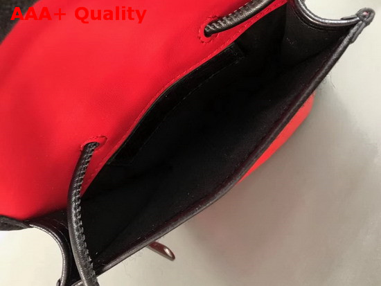 Balenciaga Explorer Pouch Strap Red and Black Calfskin Replica