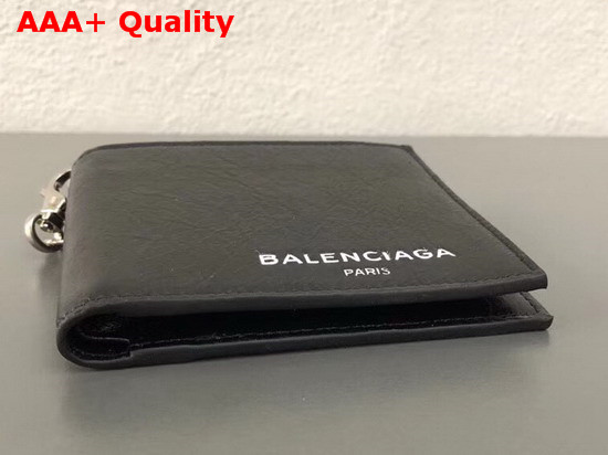 Balenciaga Explorer Square Wallet Chain Black Replica